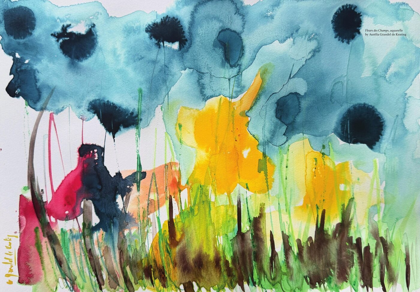 Œuvre d'Aurélia Grandel de Keating — RIVIERA ART N°2